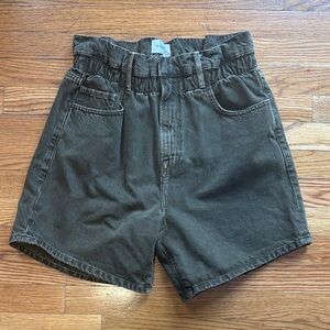 Frame Denim Women's Olive Shorts